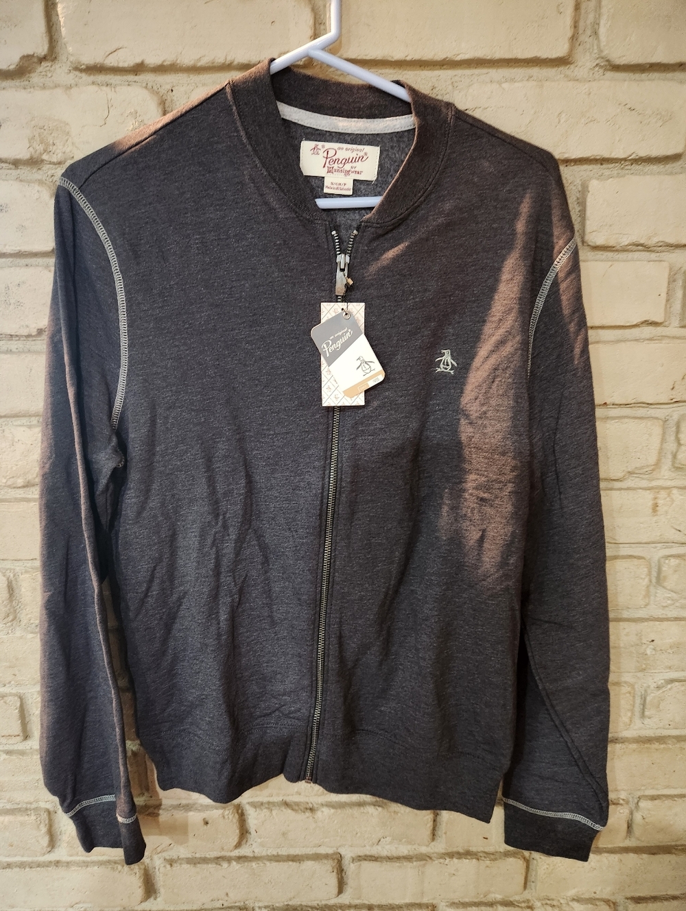 NWT Men's Penguin Zip Sweater